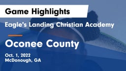 Eagle's Landing Christian Academy  vs Oconee County  Game Highlights - Oct. 1, 2022