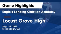 Eagle's Landing Christian Academy  vs Locust Grove High  Game Highlights - Sept. 28, 2023