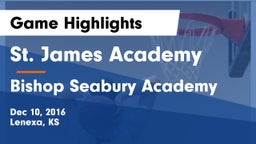 St. James Academy  vs Bishop Seabury Academy  Game Highlights - Dec 10, 2016
