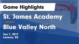 St. James Academy  vs Blue Valley North  Game Highlights - Jan 7, 2017
