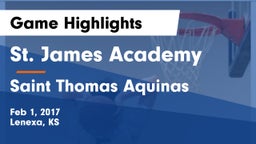 St. James Academy  vs Saint Thomas Aquinas  Game Highlights - Feb 1, 2017