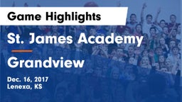 St. James Academy  vs Grandview  Game Highlights - Dec. 16, 2017