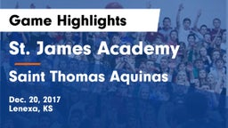St. James Academy  vs Saint Thomas Aquinas  Game Highlights - Dec. 20, 2017