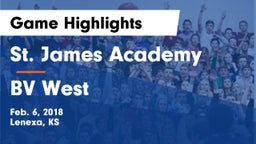 St. James Academy  vs BV West Game Highlights - Feb. 6, 2018