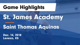 St. James Academy  vs Saint Thomas Aquinas  Game Highlights - Dec. 14, 2018