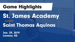 St. James Academy  vs Saint Thomas Aquinas  Game Highlights - Jan. 29, 2019