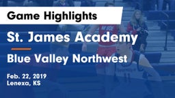 St. James Academy  vs Blue Valley Northwest  Game Highlights - Feb. 22, 2019