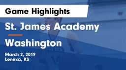 St. James Academy  vs Washington Game Highlights - March 2, 2019