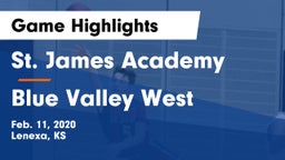 St. James Academy  vs Blue Valley West  Game Highlights - Feb. 11, 2020