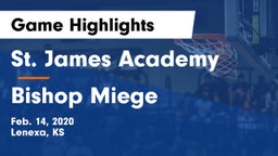 St. James Academy  vs Bishop Miege  Game Highlights - Feb. 14, 2020