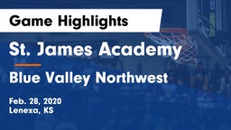 St. James Academy  vs Blue Valley Northwest  Game Highlights - Feb. 28, 2020