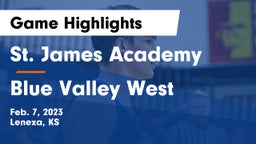 St. James Academy  vs Blue Valley West  Game Highlights - Feb. 7, 2023