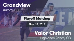 Matchup: Grandview High vs. Valor Christian  2016