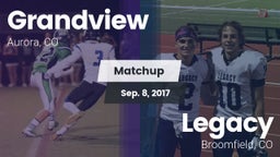 Matchup: Grandview High vs. Legacy   2017