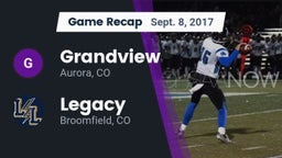 Recap: Grandview  vs. Legacy   2017