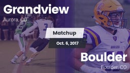 Matchup: Grandview High vs. Boulder  2017