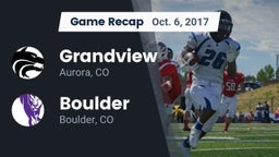 Recap: Grandview  vs. Boulder  2017