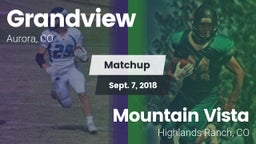 Matchup: Grandview High vs. Mountain Vista  2018