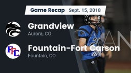 Recap: Grandview  vs. Fountain-Fort Carson  2018