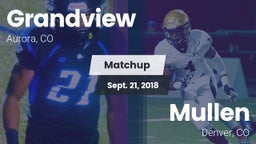 Matchup: Grandview High vs. Mullen  2018