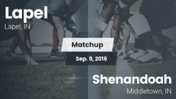 Matchup: Lapel  vs. Shenandoah  2016