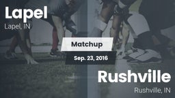 Matchup: Lapel  vs. Rushville  2016