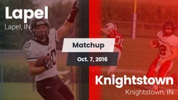 Matchup: Lapel  vs. Knightstown  2016