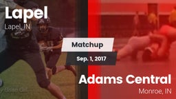 Matchup: Lapel  vs. Adams Central  2017