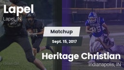 Matchup: Lapel  vs. Heritage Christian  2017