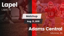 Matchup: Lapel  vs. Adams Central  2018