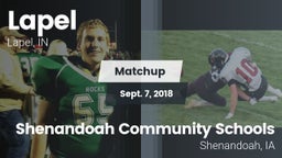 Matchup: Lapel  vs. Shenandoah Community Schools 2018