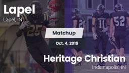 Matchup: Lapel  vs. Heritage Christian  2019