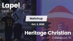 Matchup: Lapel  vs. Heritage Christian  2020