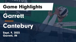 Garrett  vs Cantebury  Game Highlights - Sept. 9, 2023