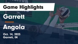 Garrett  vs Angola  Game Highlights - Oct. 14, 2023
