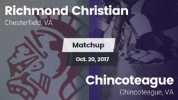 Matchup: Richmond Christian H vs. Chincoteague  2017