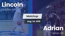 Matchup: Lincoln  vs. Adrian  2018