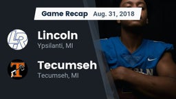 Recap: Lincoln  vs. Tecumseh  2018