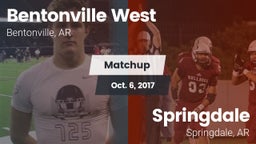 Matchup: West High vs. Springdale  2017