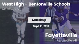 Matchup: West High vs. Fayetteville  2018
