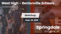 Matchup: West High vs. Springdale  2018