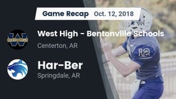 Recap: West High - Bentonville Schools vs. Har-Ber  2018