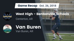 Recap: West High - Bentonville Schools vs. Van Buren  2018