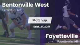 Matchup: West High vs. Fayetteville  2019