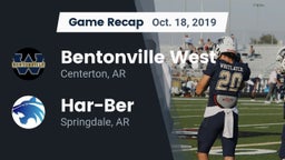 Recap: Bentonville West  vs. Har-Ber  2019
