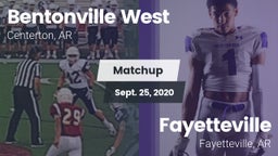 Matchup: West High vs. Fayetteville  2020