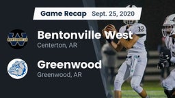 Recap: Bentonville West  vs. Greenwood  2020