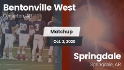 Matchup: West High vs. Springdale  2020