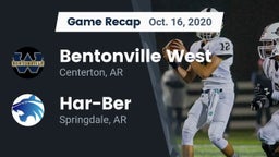 Recap: Bentonville West  vs. Har-Ber  2020