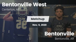 Matchup: West High vs. Bentonville  2020